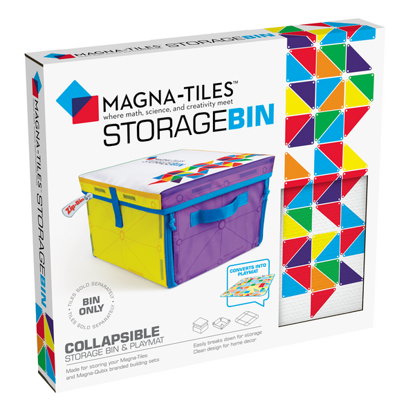 Magna-Tiles -  2+1 opbevaringsboks og interaktiv legemåtte