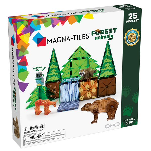 Magna-Tiles - Skovens dyr 25 stk