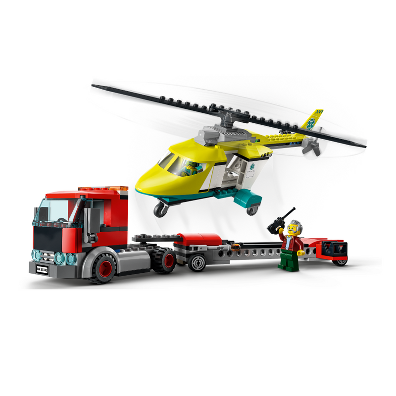 Lego City 60343 - Redningshelikopter-transporter