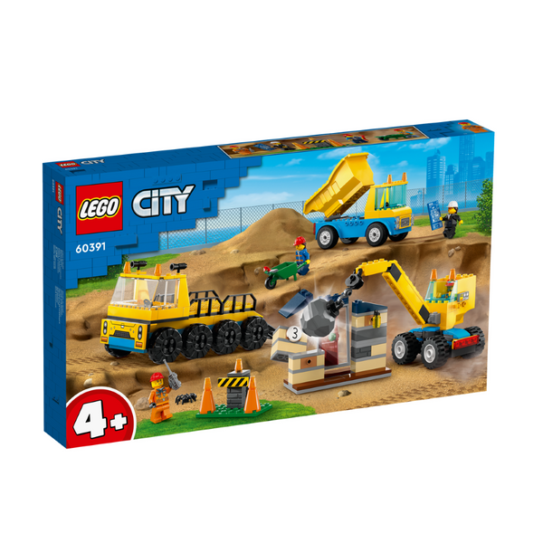 LEGO City 60391 - Entreprenørmaskiner og nedrivningskran