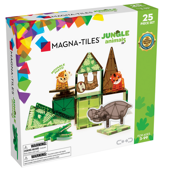 Magna-Tiles - Jungle dyr 25 stk