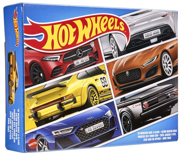 Hotwheels- Europæiske køretøjer flerpak 1:64
