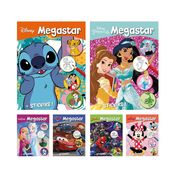 Megastar - Disney Malebog med Klistermærker