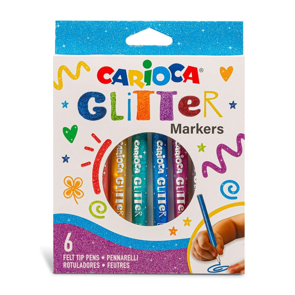 CARIOCA - Glitter tuscher 6 stk.