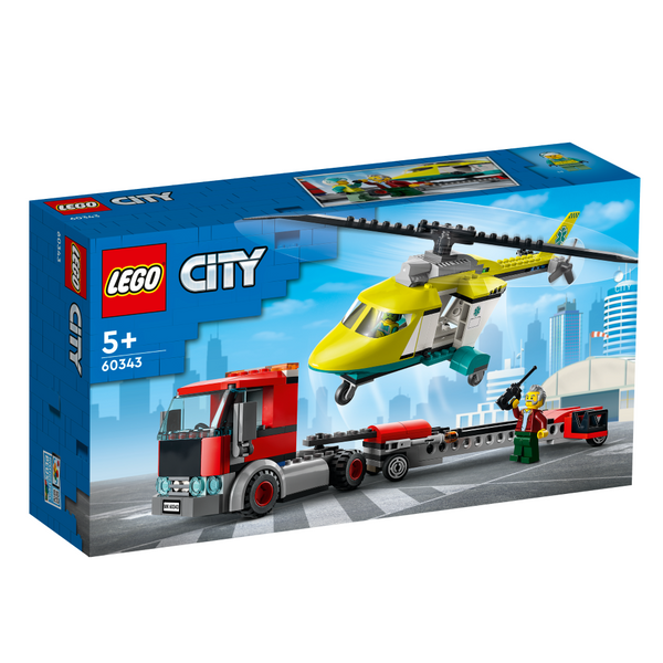 Lego City 60343 - Redningshelikopter-transporter