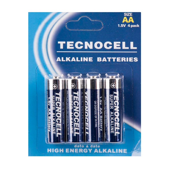 Tecnocell Alkaline batterier 4xAA