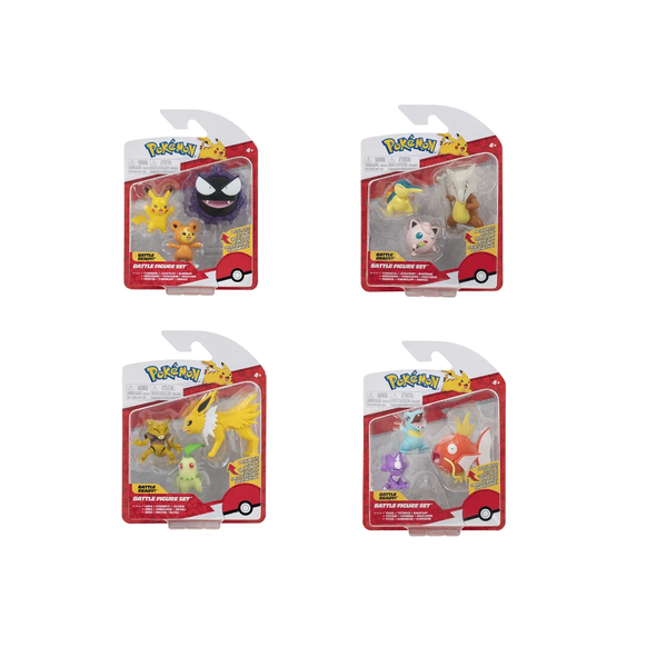 Pokémon - Battle Figurer 3-pak, ass.