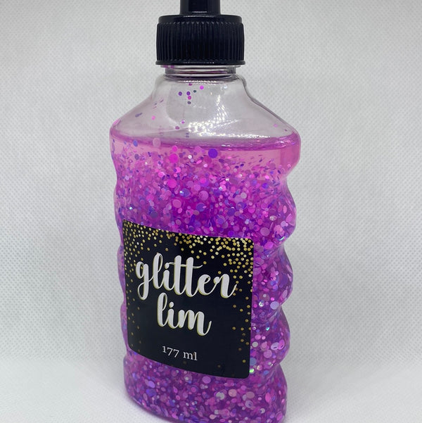 Glitterlim - Grov Glitter Lyselilla