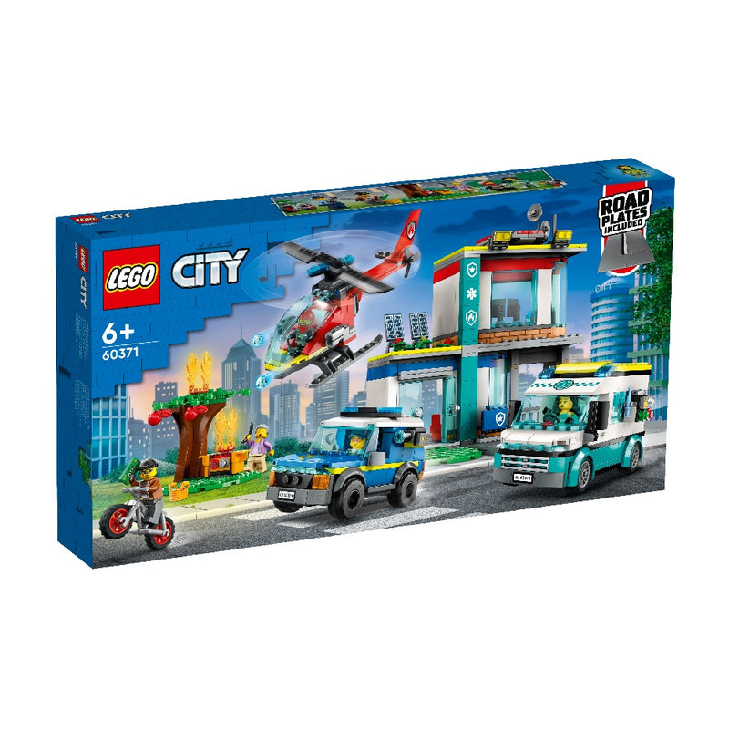 LEGO City 60371 - Udrykningsfartøjernes hovedkvarter