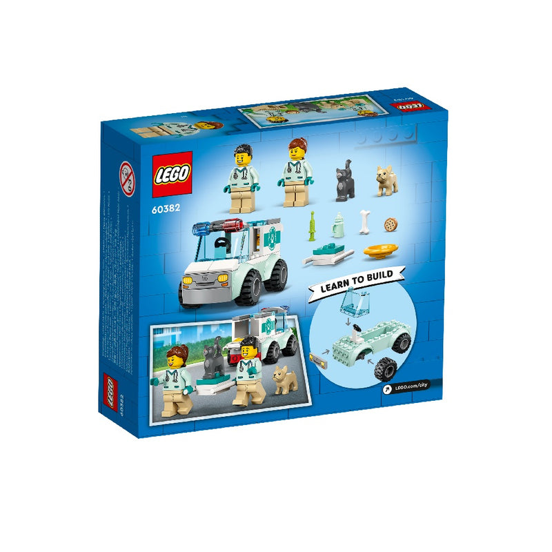 LEGO City 60382 - Dyrlæge-redningsvogn