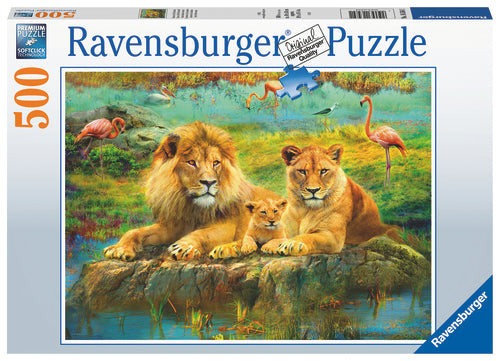 Ravensburger - Løverne på savannen 500 brikker