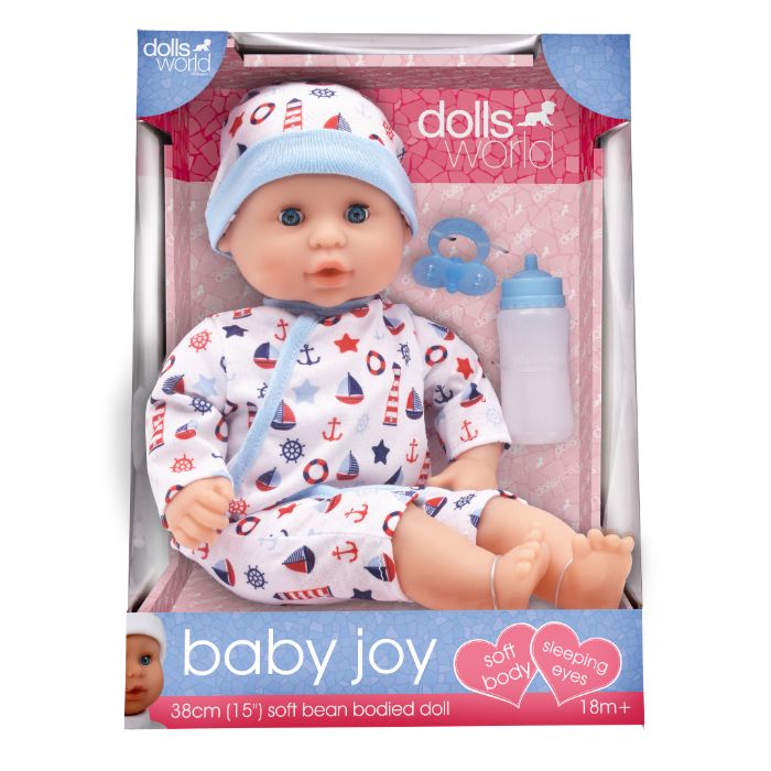 Baby Joy - Dukke beanbag 38 cm