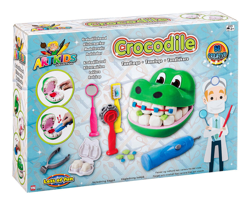 Artkids - Krokodille tandlæge med modellervoks