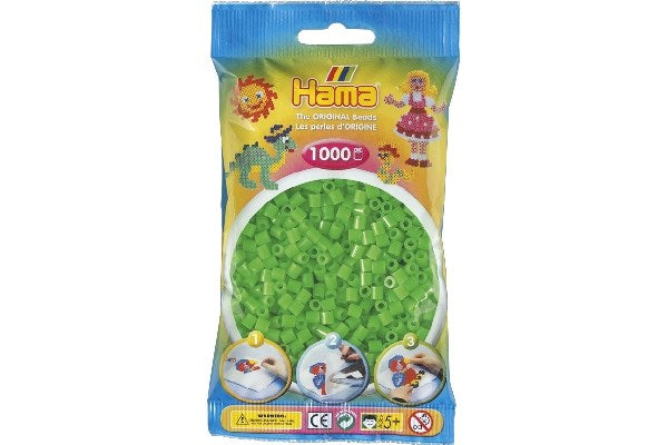 Hama - Midi perler fluorescerende grøn