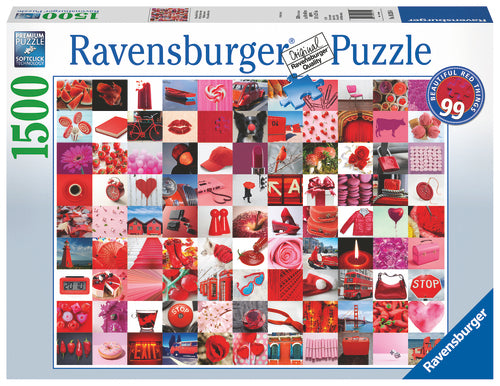 Ravensburger - 99 smukke røde ting 1500 brikker