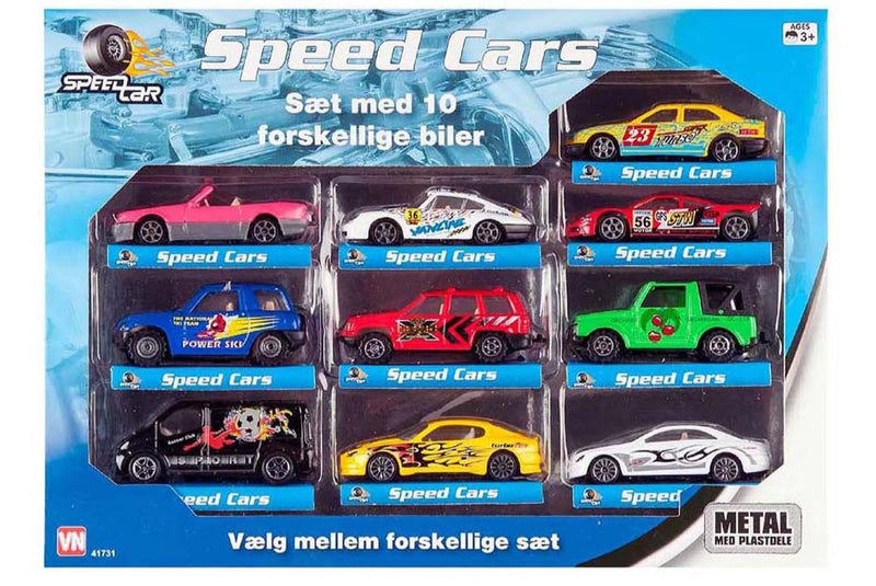 Speed Car - 10 metalbiler