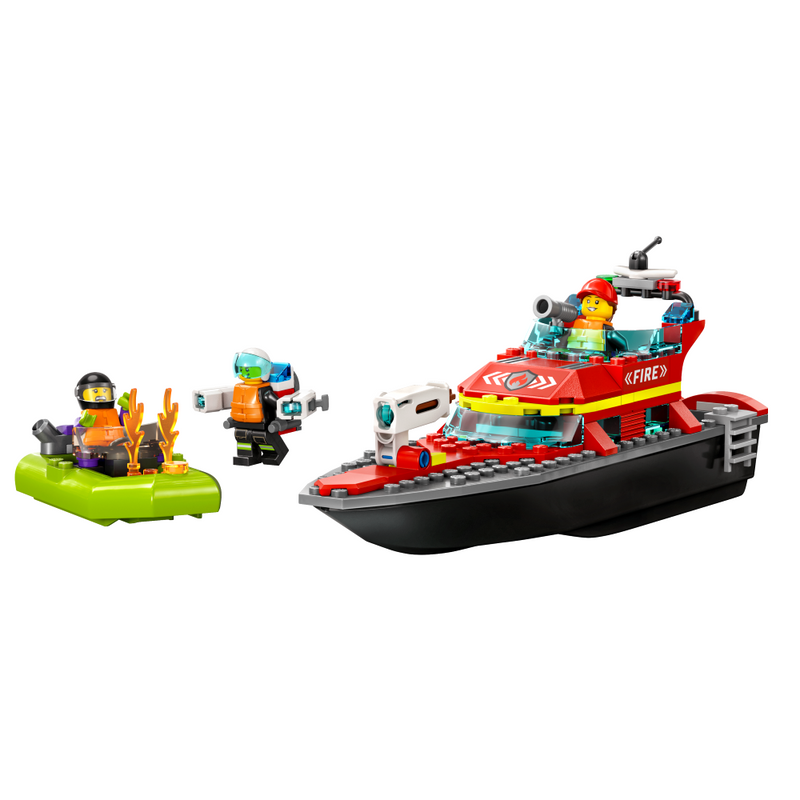 LEGO City 60373 - Brandvæsnets redningsbåd