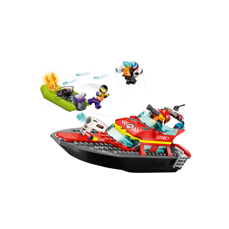 LEGO City 60373 - Brandvæsnets redningsbåd