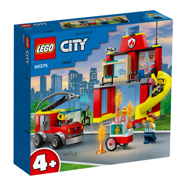 LEGO City 60375 - Brandstation og brandbil