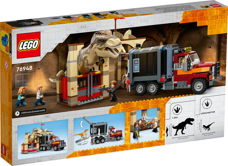 LEGO Jurassic World 76948 - T. rex og atrociraptor på dinosaurflugt