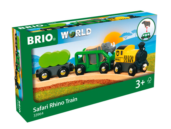 Brio World 33964 - Safari tog med næsehorn