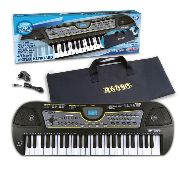 Bontempi - Keyboard 49 tangenter m/taske & USB - Bontempi