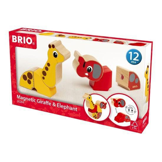 BRIO - Magnetisk elefant og giraf - BRIO
