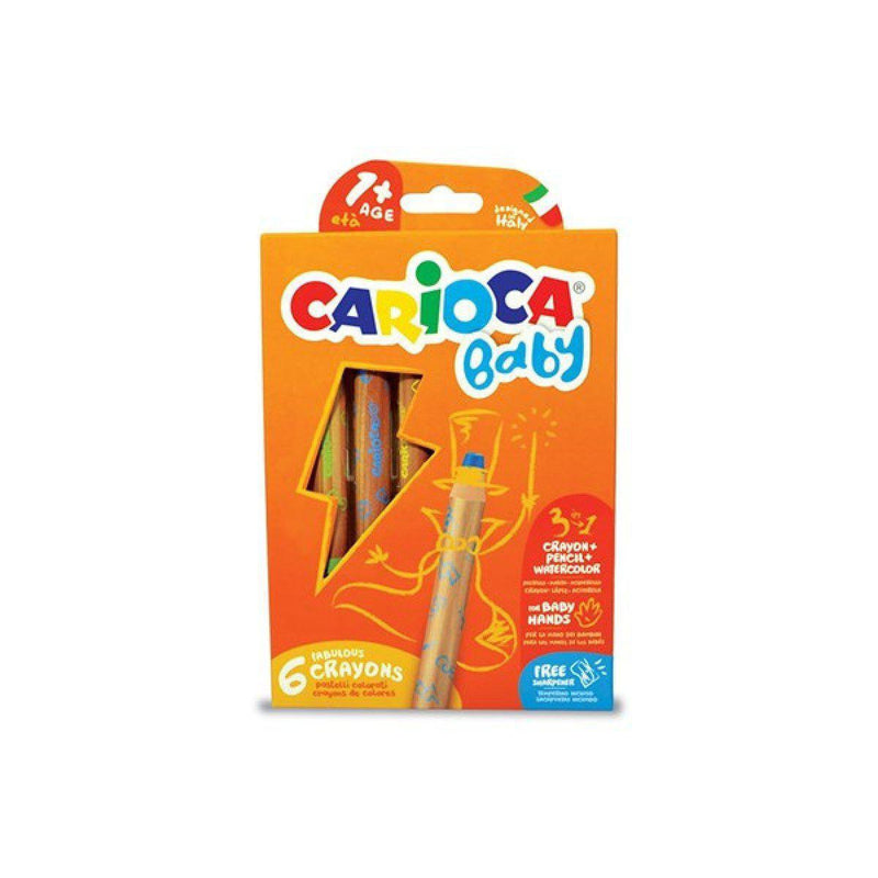 Carioca Baby - 6 farveblyanter - Carioca