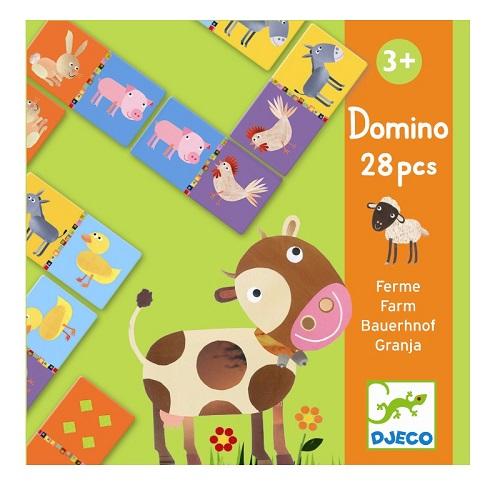 Djeco - Domino med bondegårdsdyr - Djeco