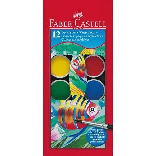 Faber-Castell - 12 Vandfarver - Faber Castell