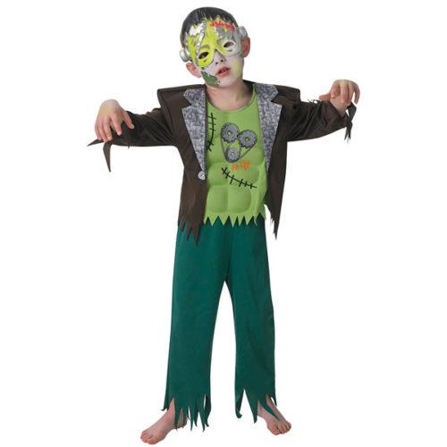 Frankenstein Junior Kostume med halvmaske - Funny Fashion
