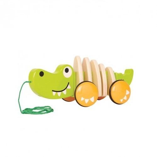 Hape - Trækdyr - Walk-A-Long Croc Krokodille - Hape