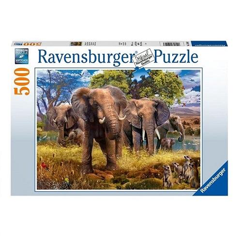 Ravensburger Puslespil - Elefantfamilie - 500 brikker - Ravensburger