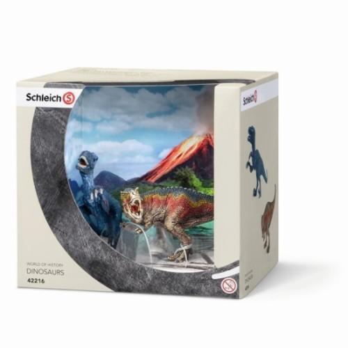 Schleich Dinosaurs - T-Rex & Velociraptor 42216 - Schleich