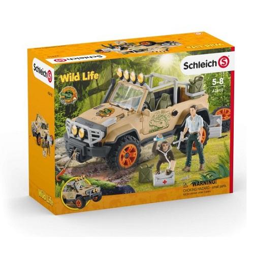 Schleich Wild Life - Jeep med dyrlæge - Schleich