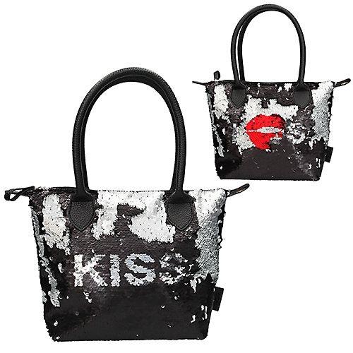 Trend LOVE - håndtaske m/pailletter - Kiss & lips - Trend LOVE