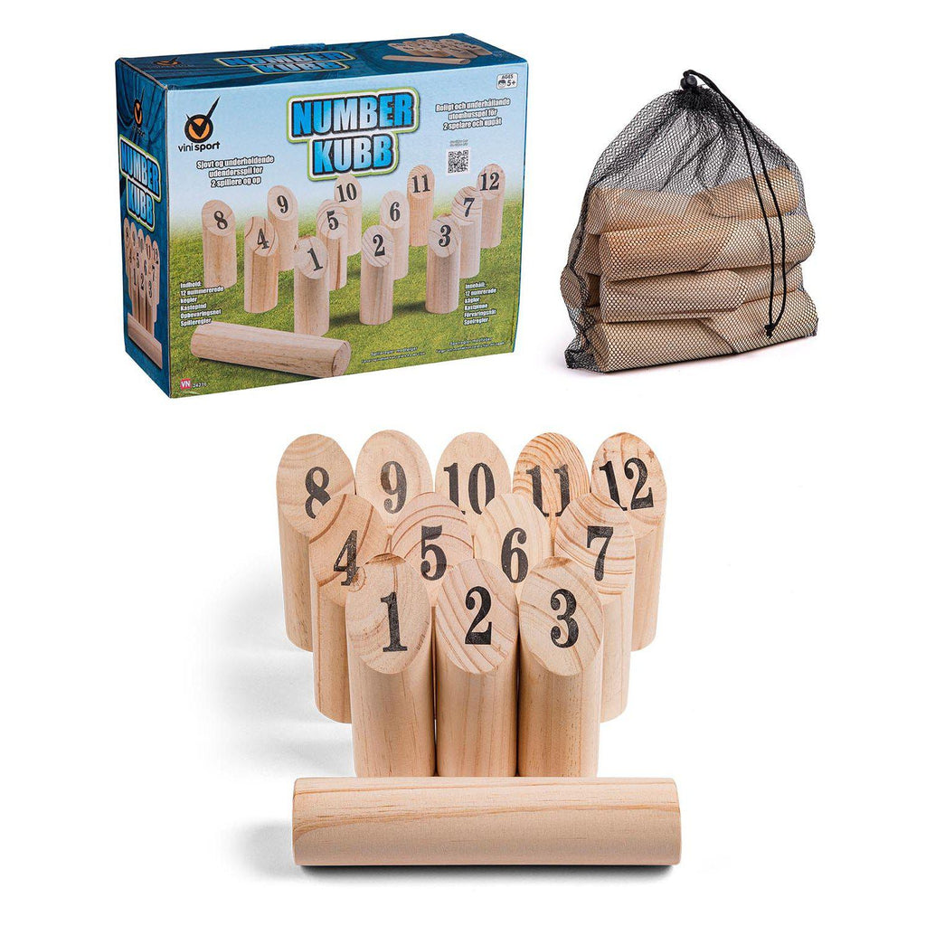 Vini Sport - Nummer-Kubb spil - Vini Sport